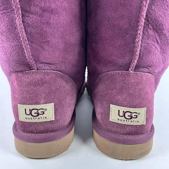 UGG Australia Women's Sheepskin Short Boot US 9 Purple Winter Boots 5825 - Picture 10 of 15